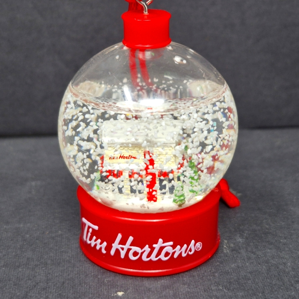 Tim Hortons Snow Globe Christmas Ornament